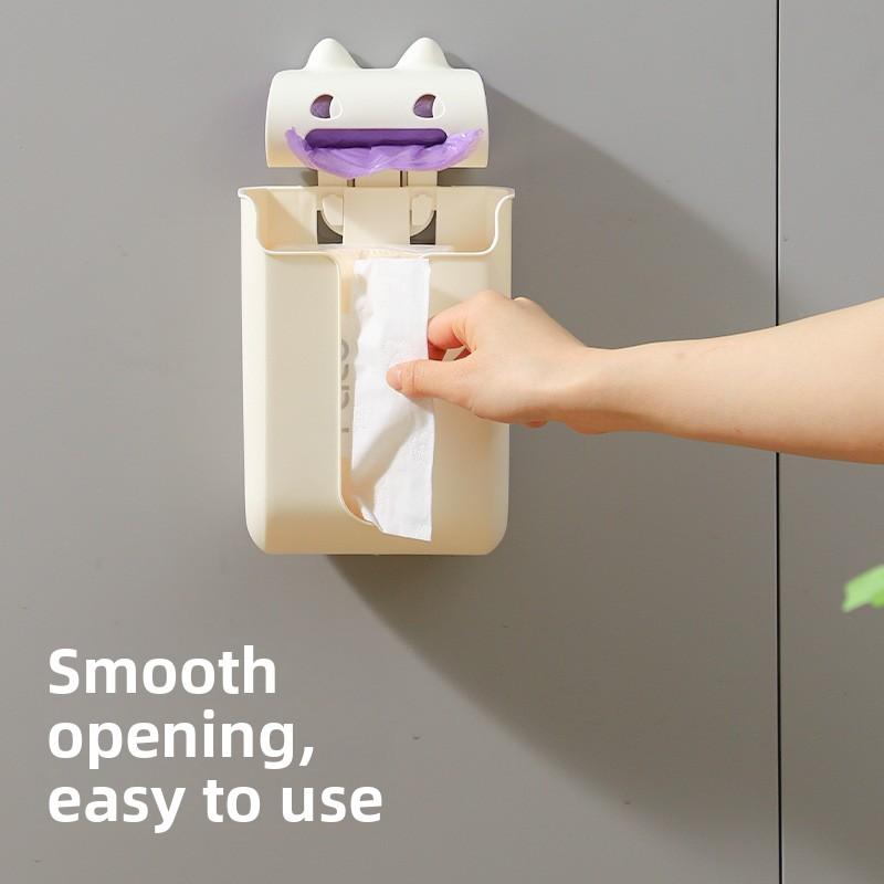 Wall-mounted Kitchen Large-capacity Multifunctional Plastic Bag Organiser Storage Box