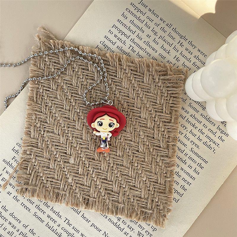 New Disney Toy Story Woody Buzz Lightyear Alien Anime Cartoon Necklace Creative Personality Clavicle Chain Clothing Accessories