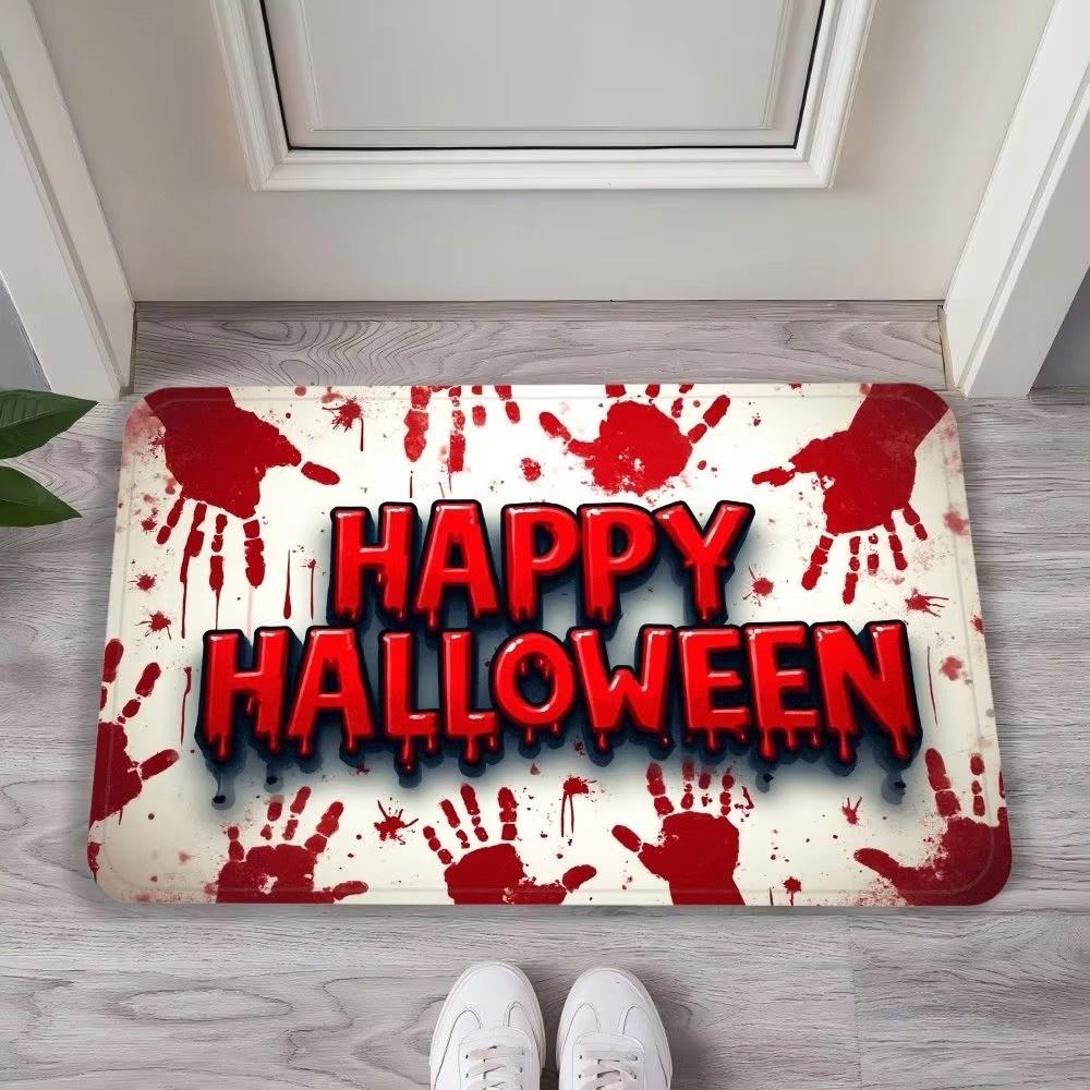 Halloween Carpet, Entrance Door, Foyer, Floor Mat, Bedroom, Bathroom, Festival Set, Scream Mat, Home Decoration