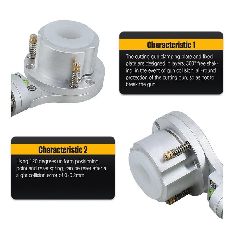 A84X-Anti-Collision Fixture For Portable CNC Flame Plasma Torch Clamp Holder For CNC Cutting Machine