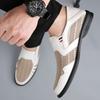 Nuove Scarpe Estive Traspiranti in Rete – Scarpe Slip-On in Pelle Traspiranti con Design Traforato