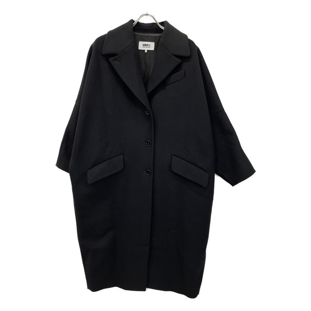 MM6 S52AA0118 Black Single-Breasted Cocoon Coat coat 36 blackUsed
