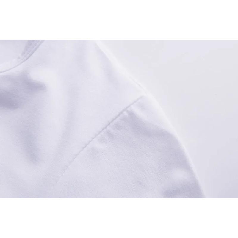 Summer Round Neck Funny Apple Pattern Top Fashionable Casual Pure Cotton Short Sleeved Men's and Women's Unisex T-shirts