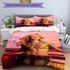 3pcs Zara Larsson Bedding Set Duvet Cover Closure Includes 1 Duvet Cover & 2 Pillowcases, Soft and Comfortable for All Seasons.