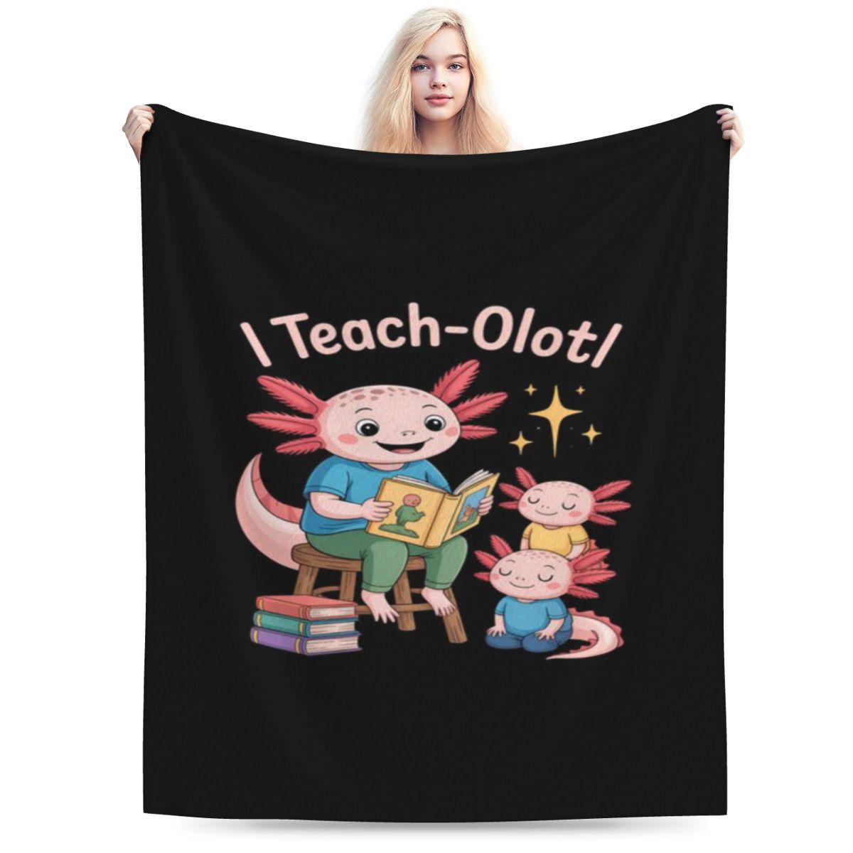 

Axolotl Cute Lovers Teacher Pun Custom Comfortable Decorate Home An UltraSoft Micro Fleece Blanket 75x100cm 30x40in