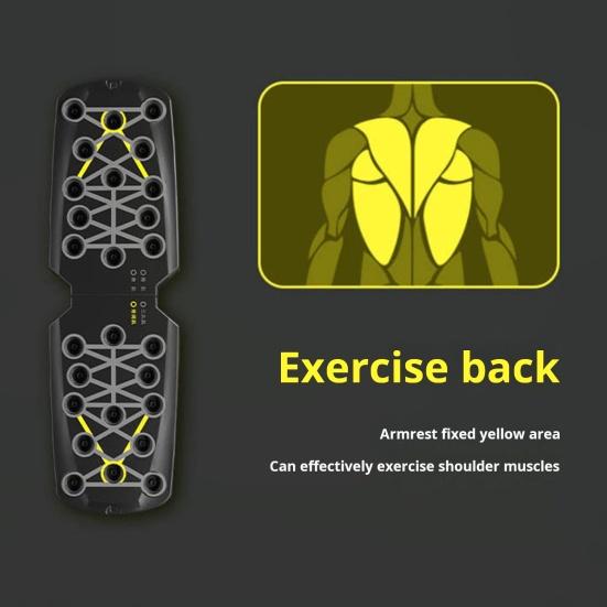 Placă de push-up pliabilă cu mâner anti-alunecare 28 găuri Bărbați Piept Antrenor de mușchi abdominali Placă de bară Push-up Grip Home Gym Echipament de fitness