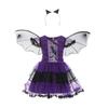 Children Cosplay Halloween Witch Costume Teens Baby Girl Gown Dress Infant