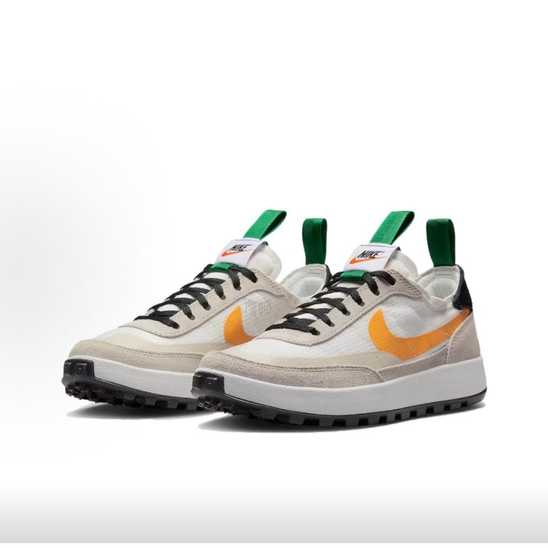 Tênis Tom Sachs x NikeCraft General Purpose Branco Summit Feminino Verde Pinho Dourado Universitário DA6672-100