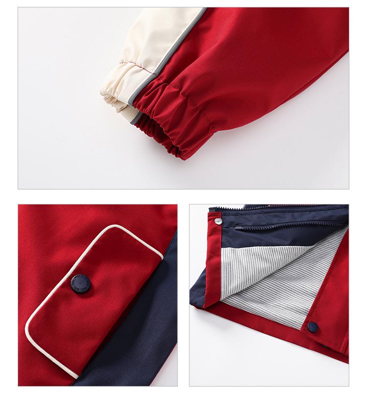 Elementary School Windbreaker Three-Piece Uniform Set for Kindergarten and First Grade - Spring, Autumn, and Winter