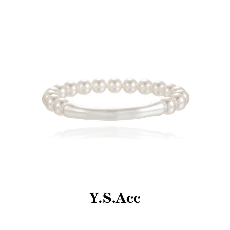 2025 Niche Unique Simple Bamboo Bracelet Women S Light Luxury Exquisite High-End Elastic Rope Jewelry