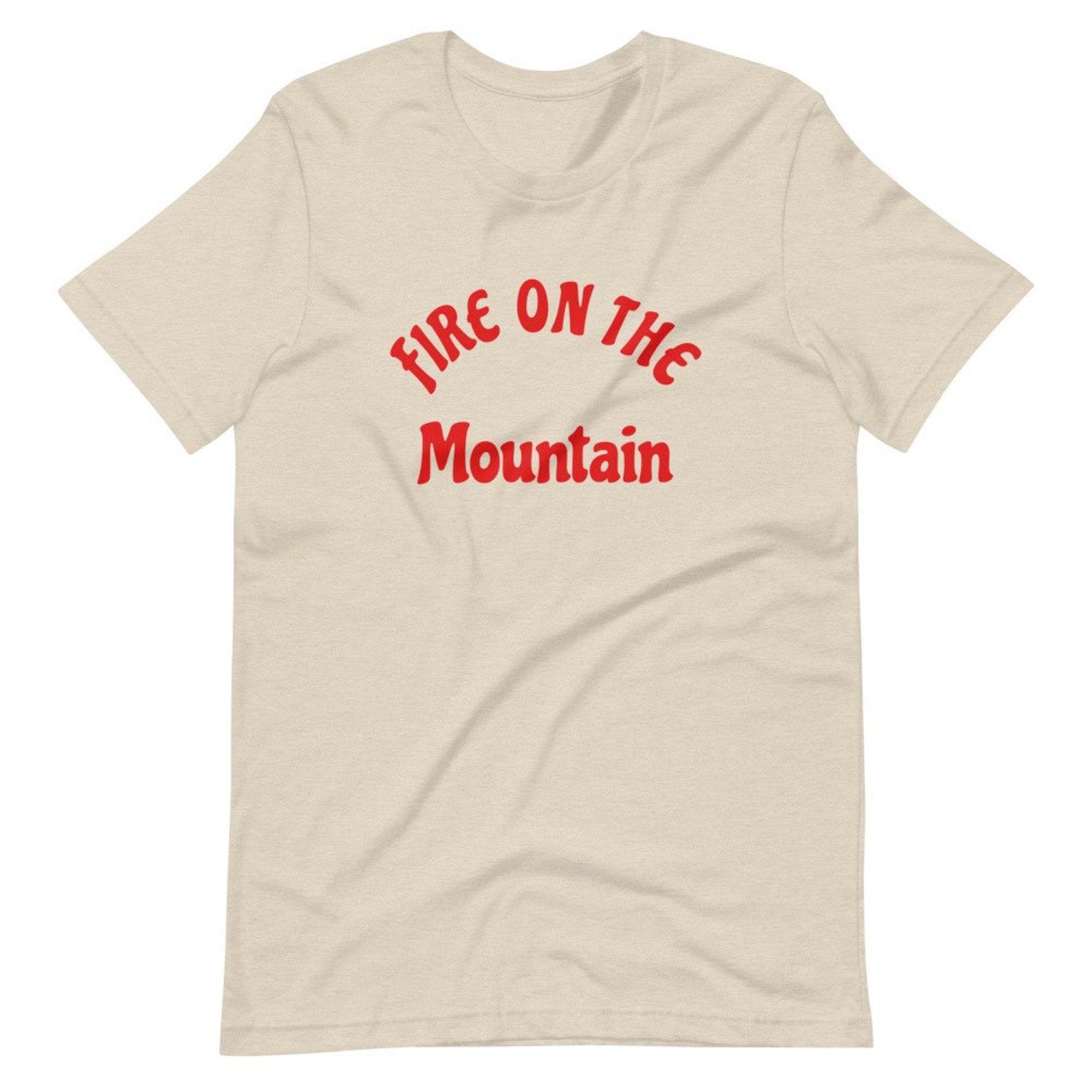 Fire On The Mountain Classic Rock T-Shirt, Retro, Jam Band T-Shirt, American Beauty, Rock and Roll Gift, Statement Tee, Novelty, Music Gift S