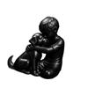 3D Printed Dog Figurine Cute Canine Statues Crafts Desktop Use Boy And Dog Statues  Home Decoration