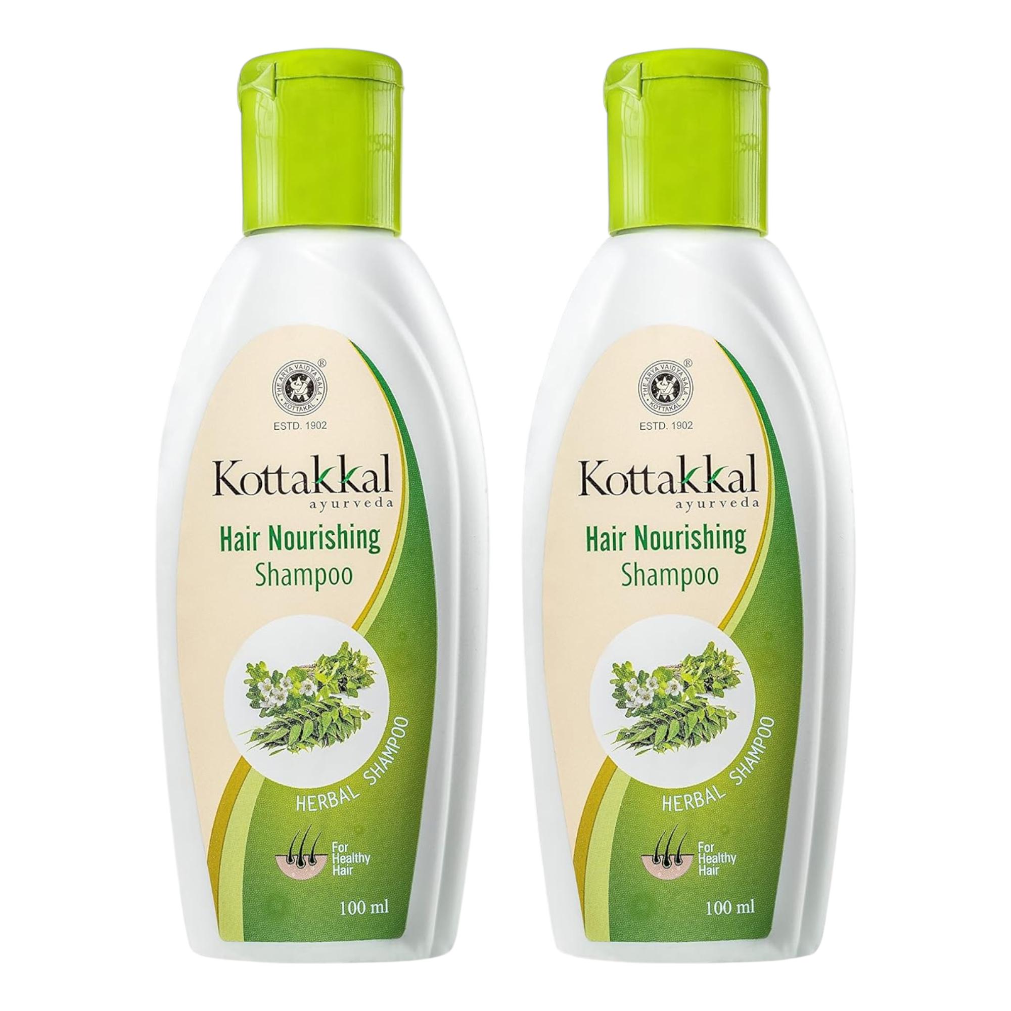 

Kottakkal Ayurveda Herbal Hair Shampoo Natural for Strong Shiny Hair, 100 ml Pack of 2, Deep Cleansing, Nourishing