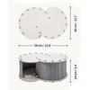 Cat Tunnel Bed Removable Cover for 2 Cats Hideout with Holes Hideaway Cave