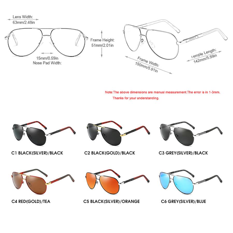 Luxury Pilot Sunglasses Men Women High Quality Metal Frame Anti Glare UV400 Protection Driving Shades