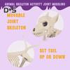 Halloween psí kostra Ornament Realistická plastová figurka zvířecích kostí pro halloweenskou vnitřní venkovní výzdobu party laskavosti