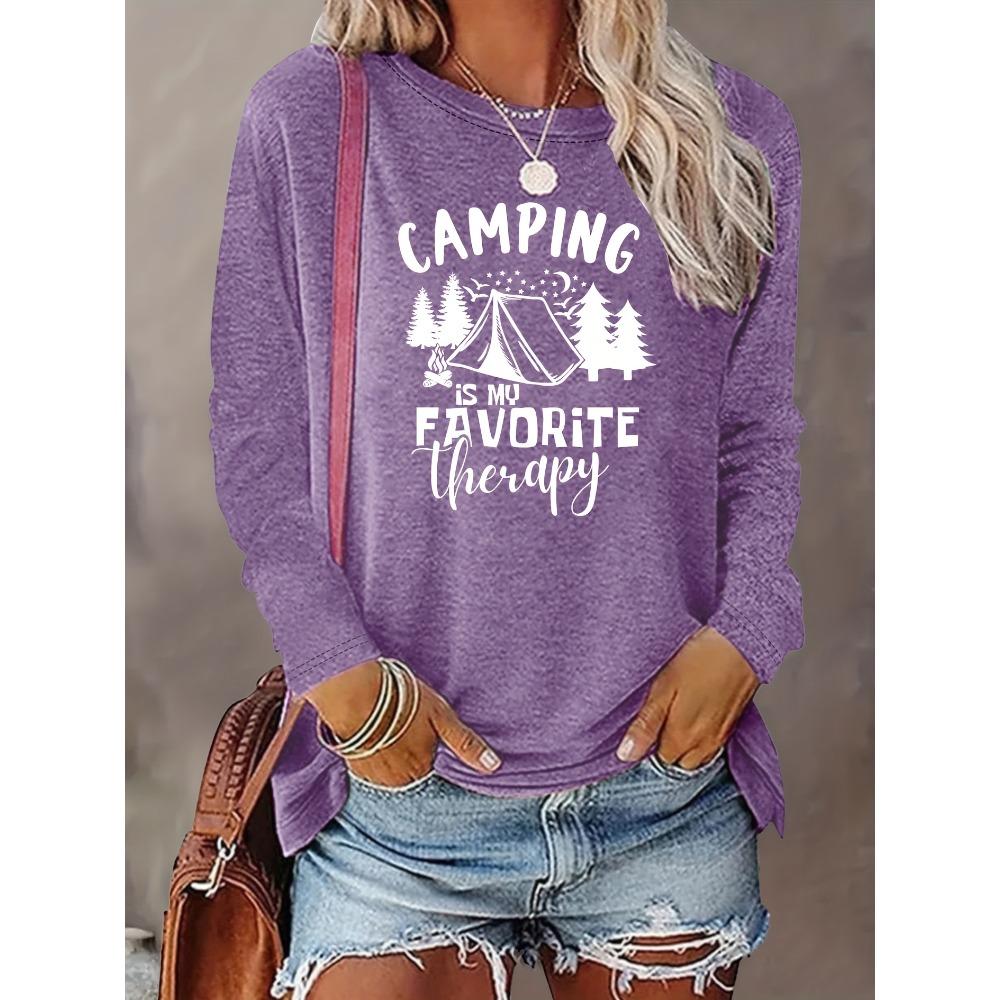 Fashionable crew-neck women's long-sleeve T-shirt, casual style, perfect for autumn commuting and daily wear