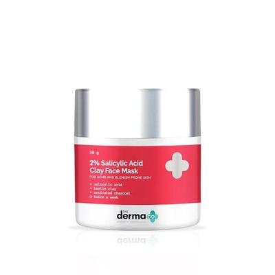 The Derma Co 2% Salicylic Acid Clay Face Mask for Men and Women for Acne & Blemish Prone Skin - 50 G(dermaco)