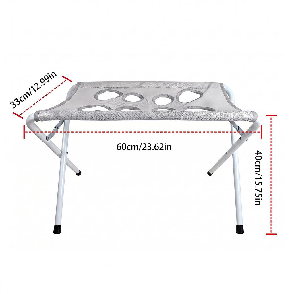 Foldable Pet Grooming Table Secure Strap Breathable Hanging Harness with Eight Holes for Picking Ears Nail Clipping Home
