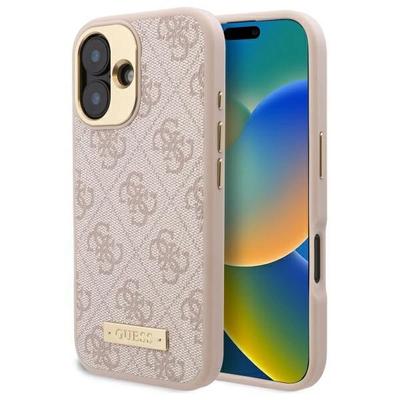 Guess Guhmp16Su4Gprp Iphone 16 6.1 Różowy/Pink Hardcase 4G Logo Plate Magsafe