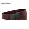 New Men's Breathable Elastic Woven Belt with Alloy Buckle