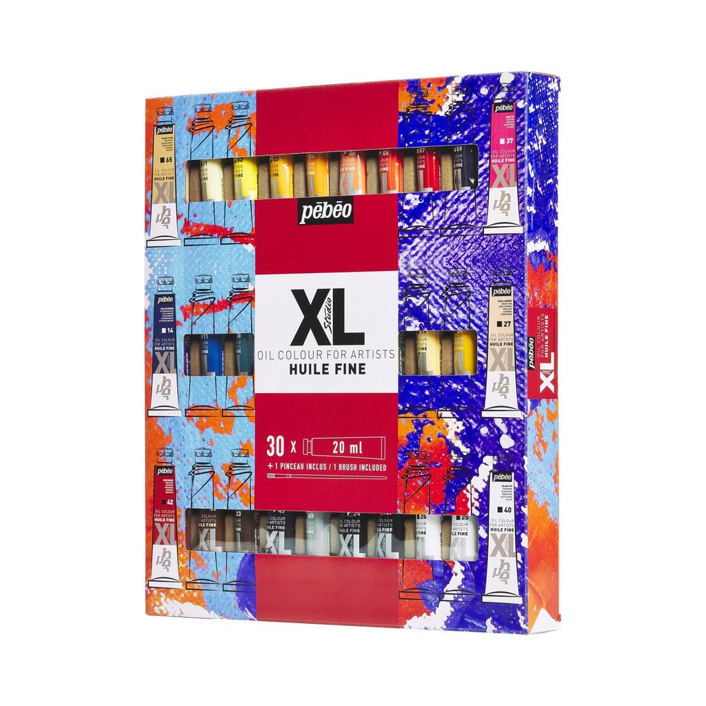 Pebeo Oil Paint XL Set X 30 Colors 1 Brush (20ml + Included)