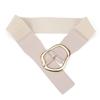 Adjustable Tying Pin Buckle Belt Elastic Leather Belt Women Waistband Belt  Dresses Accessory