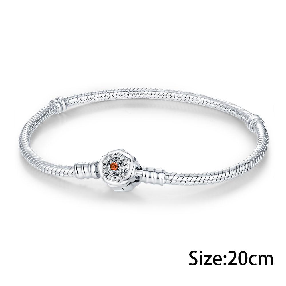 Elegant Rose Charm Fit Bracelet Diy For Women Daily Wear Romantic Fashion Flower Pendant Love Gift Originalcopper Bead