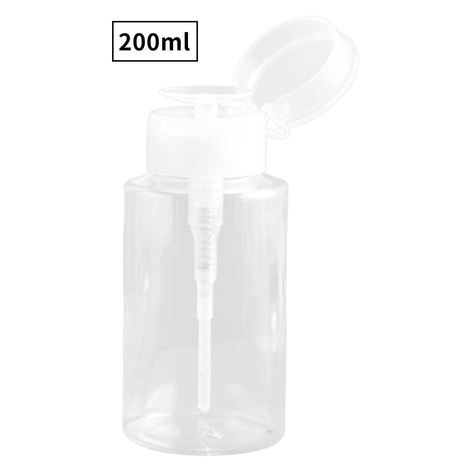 

100/120/150/200ml Empty Press Pump Distributor Cosmetic Bottles For Nail Polish Makeup Remover Micelle Surface Toner One Size