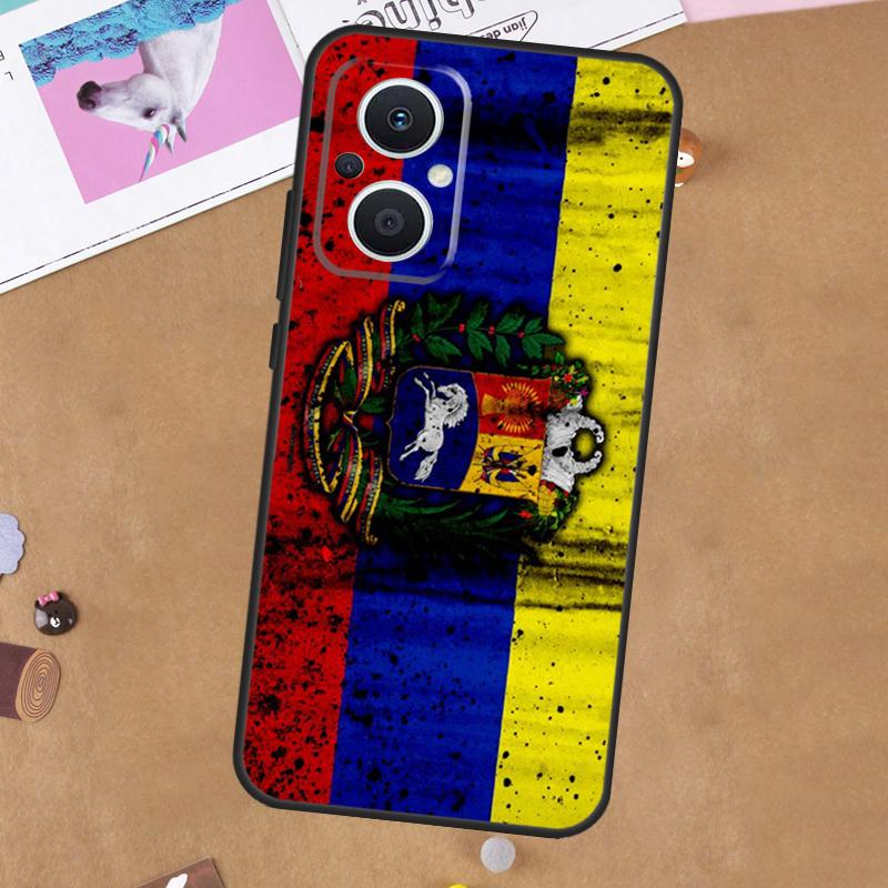 Venezuela Flag Coat Of Arms Phone Case For OPPO Reno 8T 2 3 4 5 Z 6 7 8 Lite OPPO Find X5 Lite X6 Pro X2 X3 Neo Cover