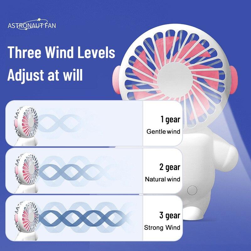 Portable USB Desktop Fan: Small Handheld Design, 3 Hours Standby, Perfect for Friend Gift