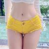 Korean Style Women's Super Low Rise Ripped Denim Hot Pants - Sexy Slimming Shorts