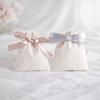 5pcs/Lot Bulk Beige Velvet Pouches Ribbon Jewelry Packing Display Storage For Wedding Candy Gift Travel Drawstring Dust Bags