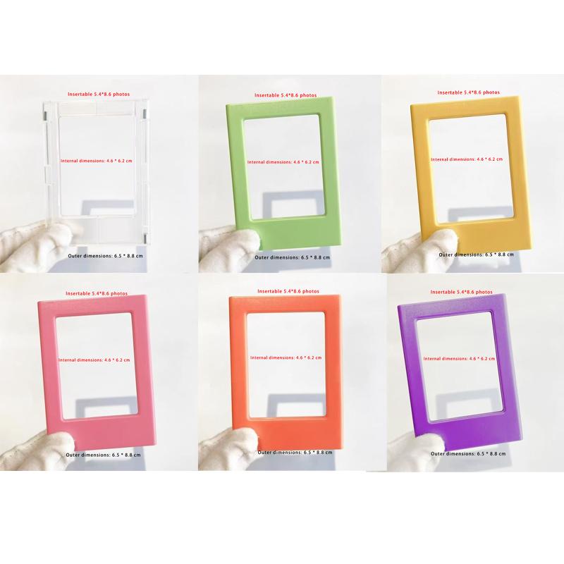 3 Inch Magnetic Photo Frames Colorful Mini Picture Frames Magnet Refrigerator Fridge Sticker for Home Decor DIY Wall Decor
