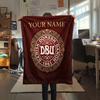 Custom Name,Denmark National Football Team Printed Flannel Blanket, soft throw for bedroom sofa, washable, Christmas present, great gift.