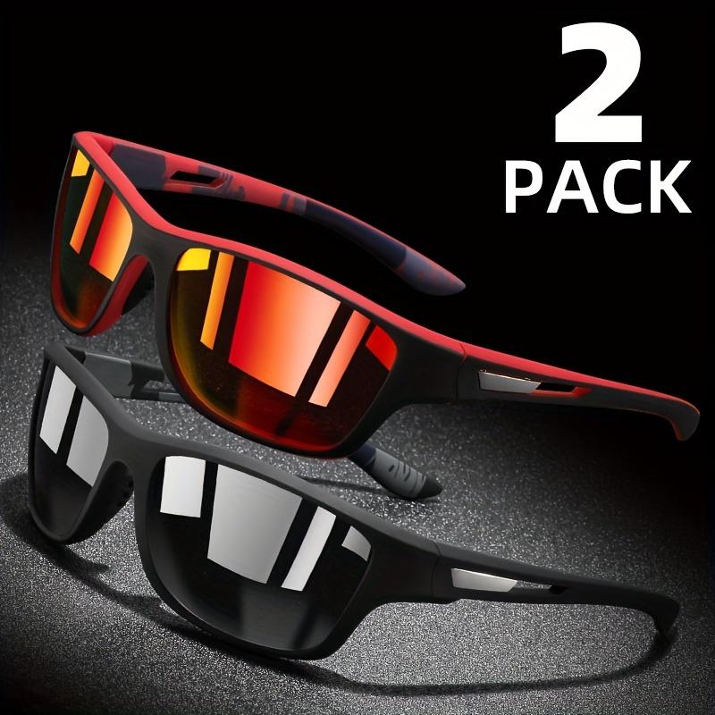 1/2pairs Wrap Around Sunglasses for Men Women Outdoor Sports Travel Driving UV Protection