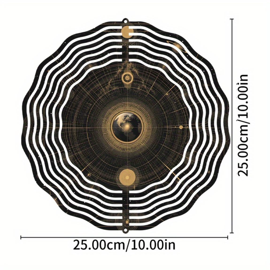 

Небесная скульптура-колокольчик – Металлический спиннер ручной работы с геометрическим узором для декора двора и дома 01A