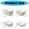 Clear Dumpling Storage Container With Manual Date Timer Stackable Designs Accessory for Efficient Freezer Organization