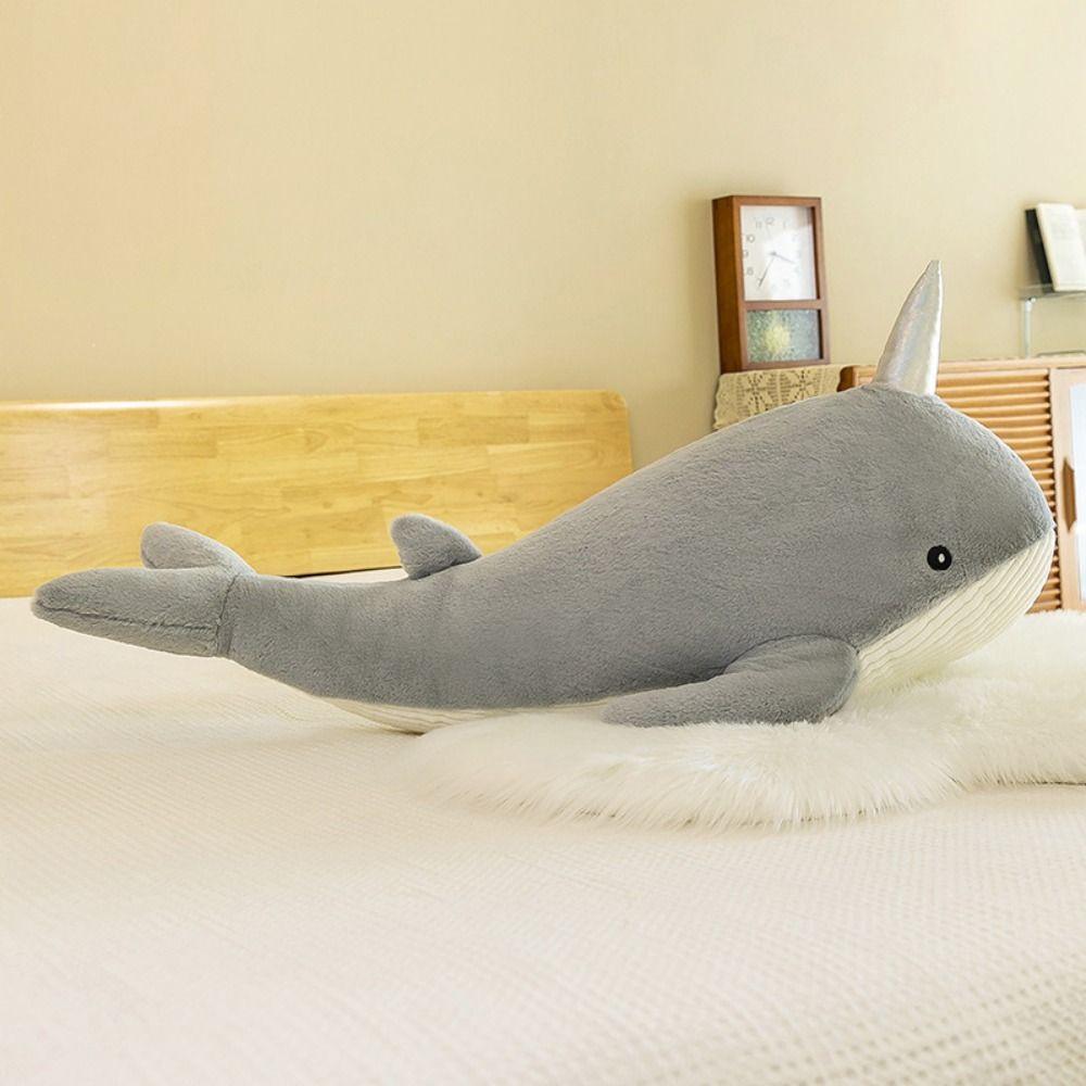 Decorate Whale Pillow Cushion Giant Whale Plush Toy Whale Shark Stuffed Toys Stuffed Animal Doll