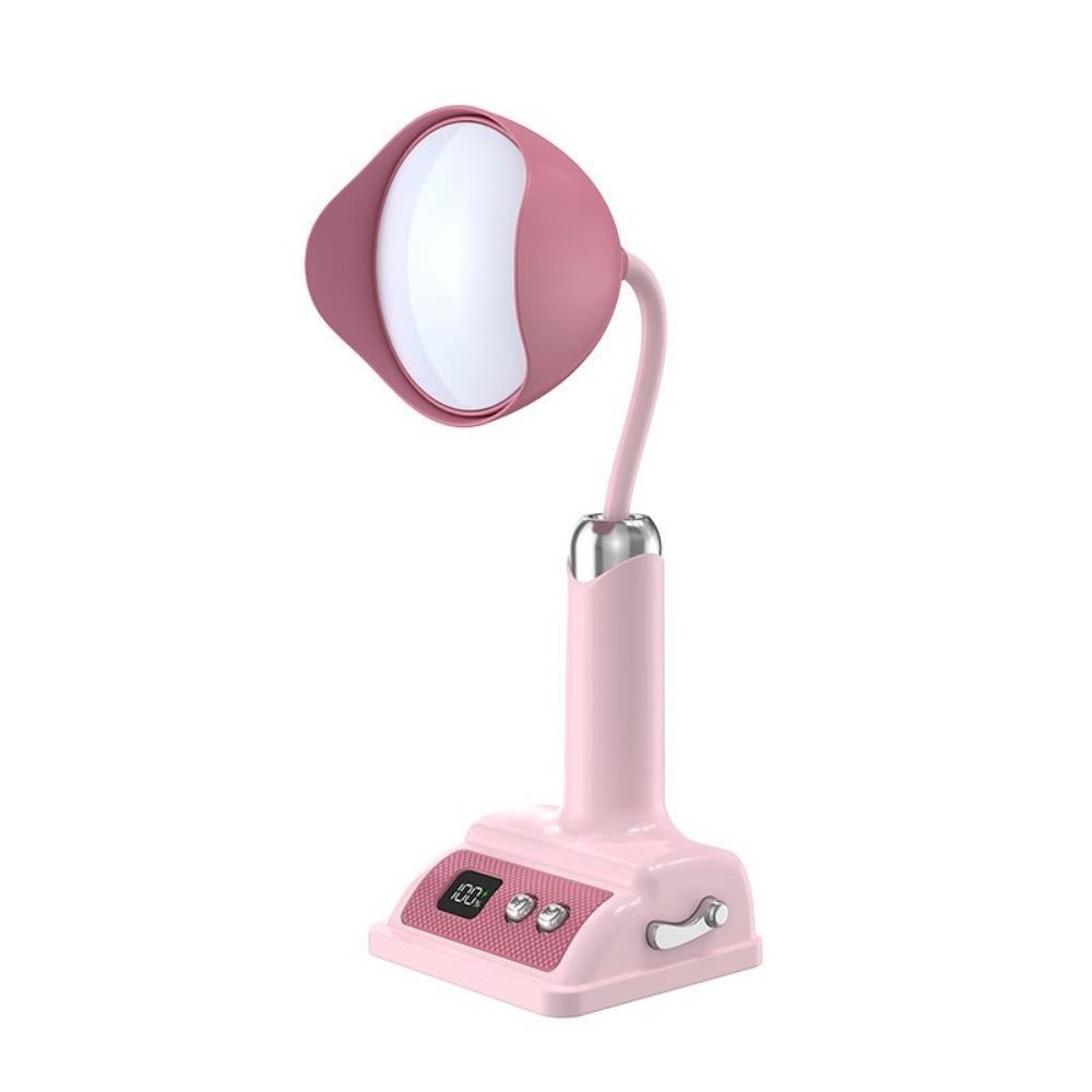 

Eye Protection LED Desk Lamp Dimming Function Energy-Efficient Room Bedside Lamp Flexible Digital Display Night Light Bedroom рожевий