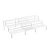 3-Tier Expandable Spice Rack Adjustable Storage Organizer Steel Durable Non-Slip Feet Multi-Purpose Wire Rack Kitchen Craft