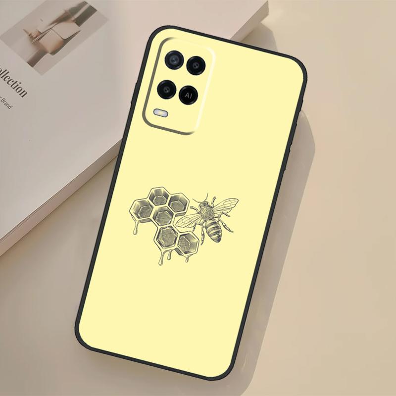 Bienenhonig Hülle Für Oppo A76 A96 A16 A17 A18 A60 A80 A40 A38 A58 A78 A98 A94 A74 A54 A15 A57 A77 A5 Pro