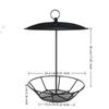 Large Capacity Hanging Bird Feeder Cylindrical Bird Feeding Tray Food Dispenser  Patio