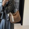 Casual Large Capacity Straw Shopping Shoulder Bag Hollow Out Woven Women Crossbody Bags Summer Beach Travel Lady Wicker Knitted Handbag