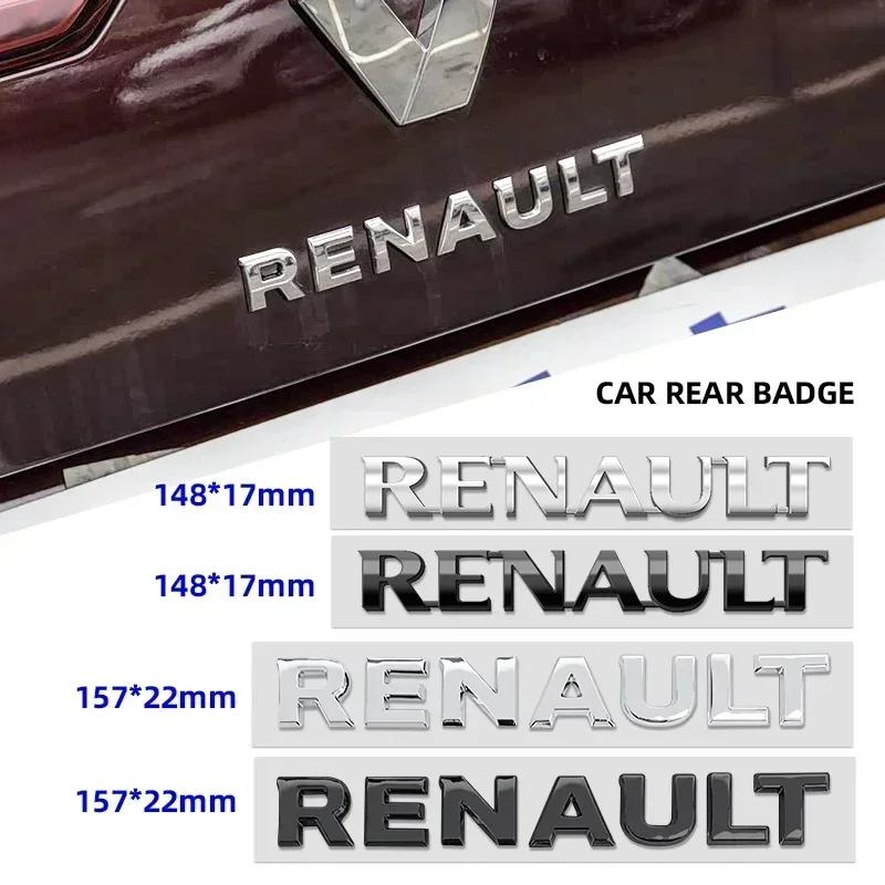 3D ABS car Letter Rear tail trunk Emblem badge sticker For Renault Megane 2 3 4 RS Grand Scenic Clio Captur Duster Trafic Logan CC2