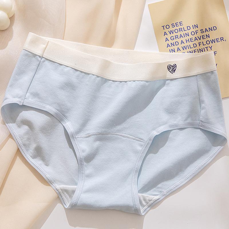 Baby Cotton Women's Underwear Women's Pure Cotton Antibacterial Crotch Extended Inner Crotch Mid Waist Breathable Panties