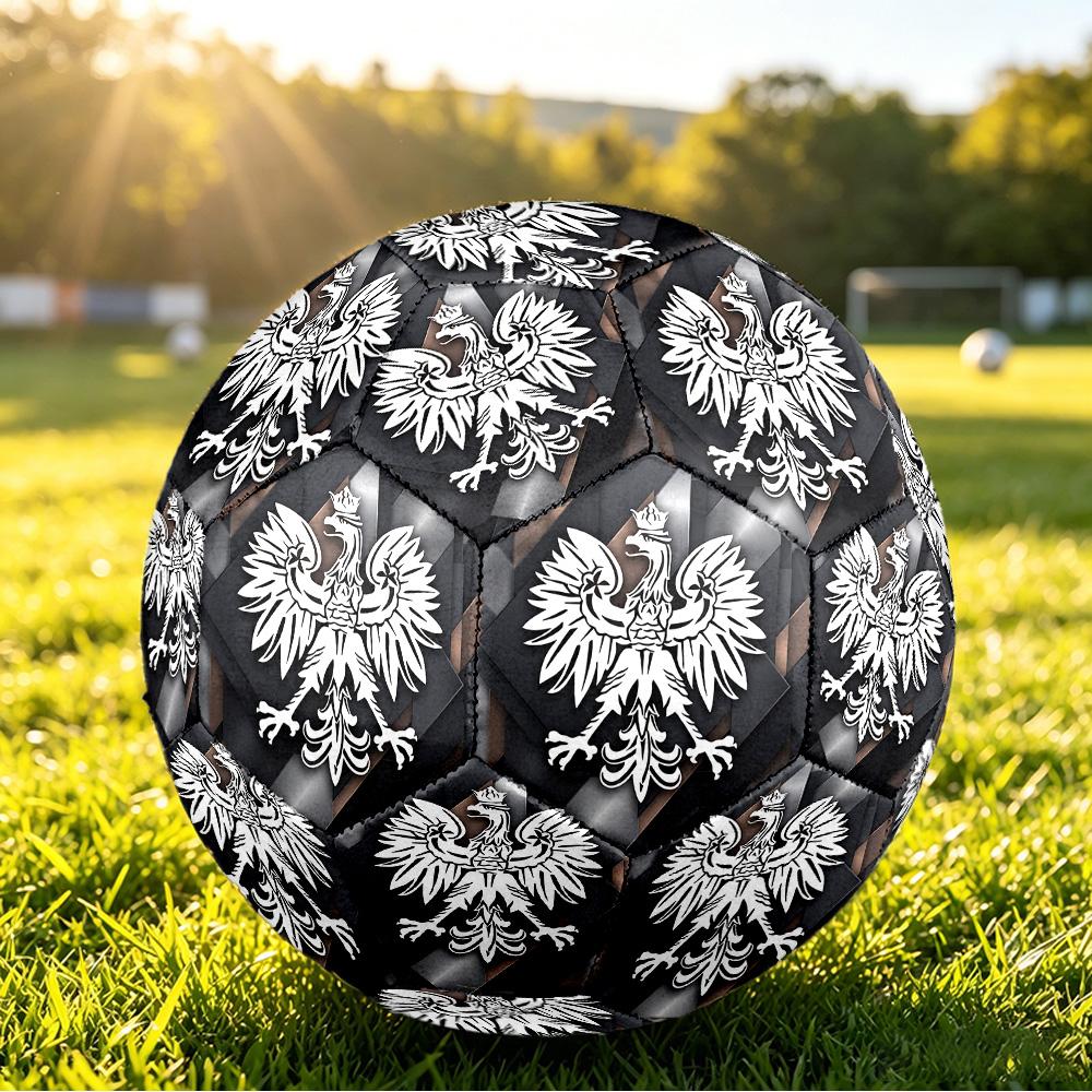 Poland Football Printed Size 5 Soccer Ball Wear Resistant Standard Adult Training Football Fan Gift for Indoor Outdoor Match Sports