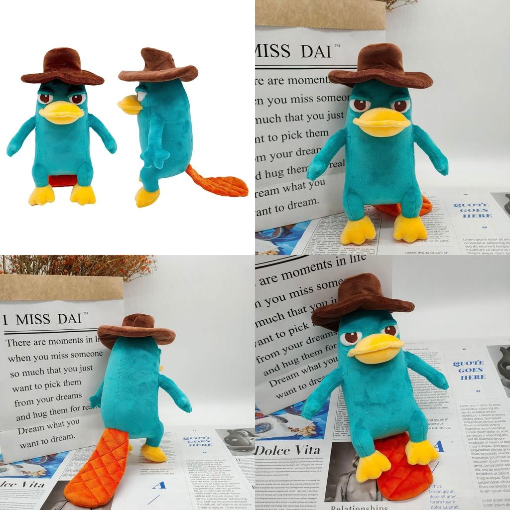 9.8in Perry The Platypus Plush Doll Soft Stuffed Animal Toy Kids Xmas Gift