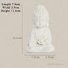 Ceramic Crafts Small Figurine For Home Living Room, White Porcelain Guanyin Tathagata Ksitigarbha Bodhisattva Buddha Statue, 1pc