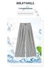 2025 Women's Ice Silk Striped High-Waisted Wide-Leg Pants for Summer